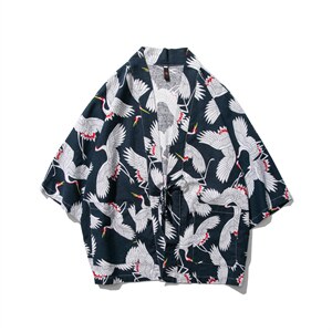 夏季 大码风道袍棉麻开衫男女薄款衬衫日系和服外套 F03/P45图片