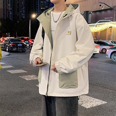 新款现货户外双面穿立领夹克男冲锋衣外套JK902-P80，男装夹克，星座1204-3