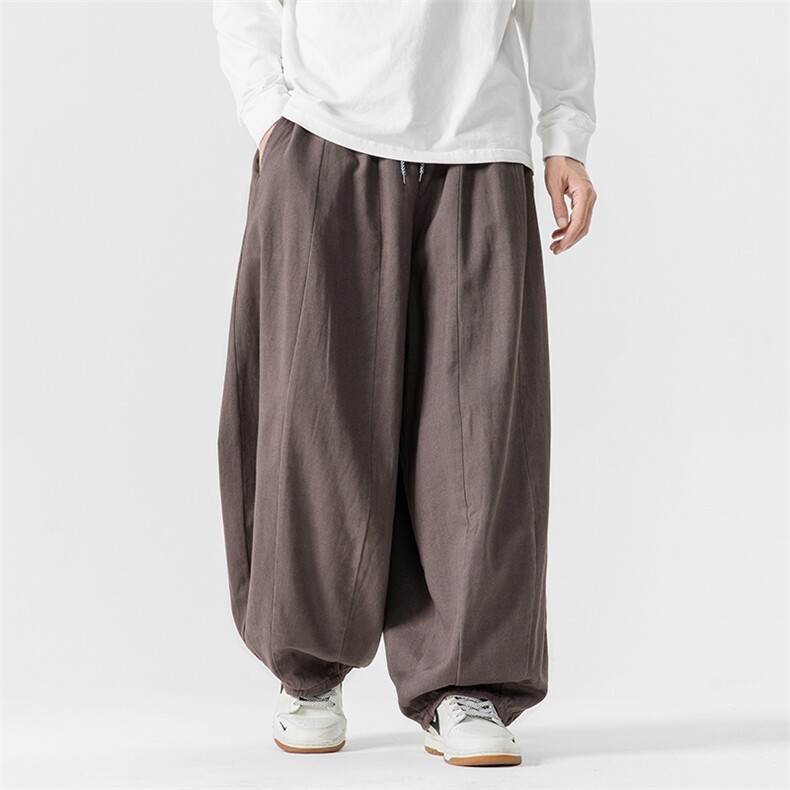 秋冬新款大码日系工装裤休闲裤宽松垂感阔腿裤风潮K269/P65,男装工装外套,钱塘713