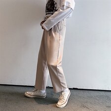 痞帅休闲裤男坠感直筒西裤韩版潮流百搭学生垂感九分裤XK999-P35图片