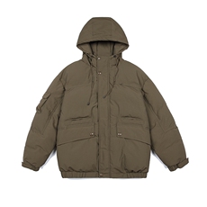 外27-2GANYOU日系多口袋设计连帽加厚棉服MY09-P215，男装棉衣，新杭派外27-2