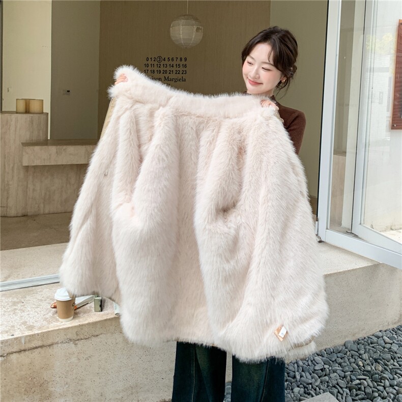 现货：冬季新款毛绒拼接休闲保暖中长款派克服2C135-8957P285K428,女装派克服,2C135