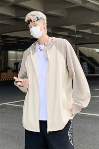 UPF50+插肩袖连帽冰丝防晒衣男女24夏季新款防晒罩衫薄款休闲外套图片