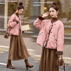 现货新中式羽绒服2025年冬季新款女装，女装羽绒服，关键词