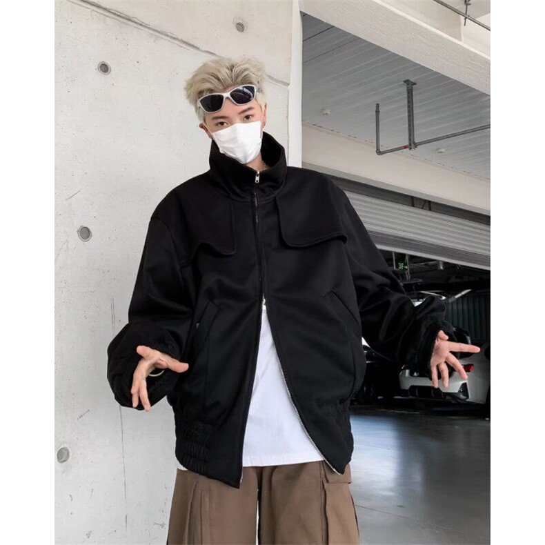 短款外套男款秋冬新款高街感潮流休闲风百搭夹克8511P70,男装夹克,星座410-2
