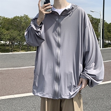 FY22-P55控78夏季纯色优衣库港风情侣防晒服外套薄款防晒衣，男装防晒衣，电商A036A