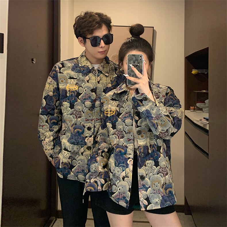 情侣装秋装夹克外套时尚百搭复古设计感外套小香风上衣C665-88,男装夹克,星座911-2(原星座613-2）