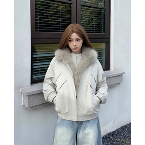 秋冬新品 A2332P105-座山雕加绒外套男美式工装夹克棉服图片