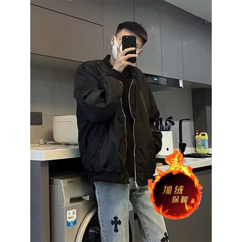 1506A/GJ1000/P39春秋痞帅外套ins高街潮牌潮流宽松夹克,男装夹克,星座1506A
