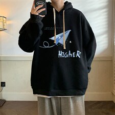 纯棉连帽卫衣男大码运动帽衫宽松薄WY2270-P35加绒款-P40，男装卫衣，电商A040