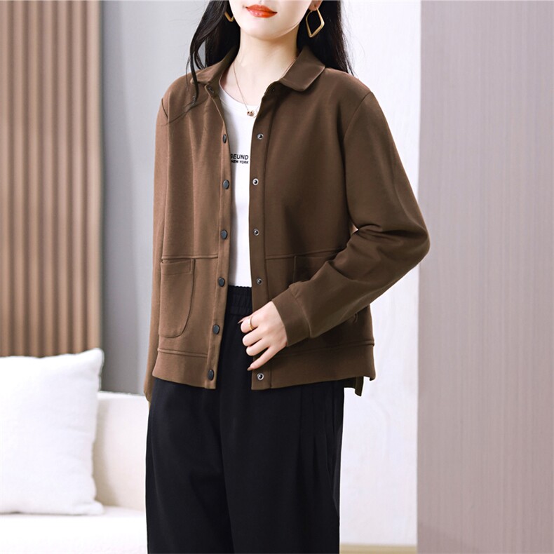 2025春秋休闲简约棒球服短外套新款百搭上衣外套女春,女装短外套,璐依舞
