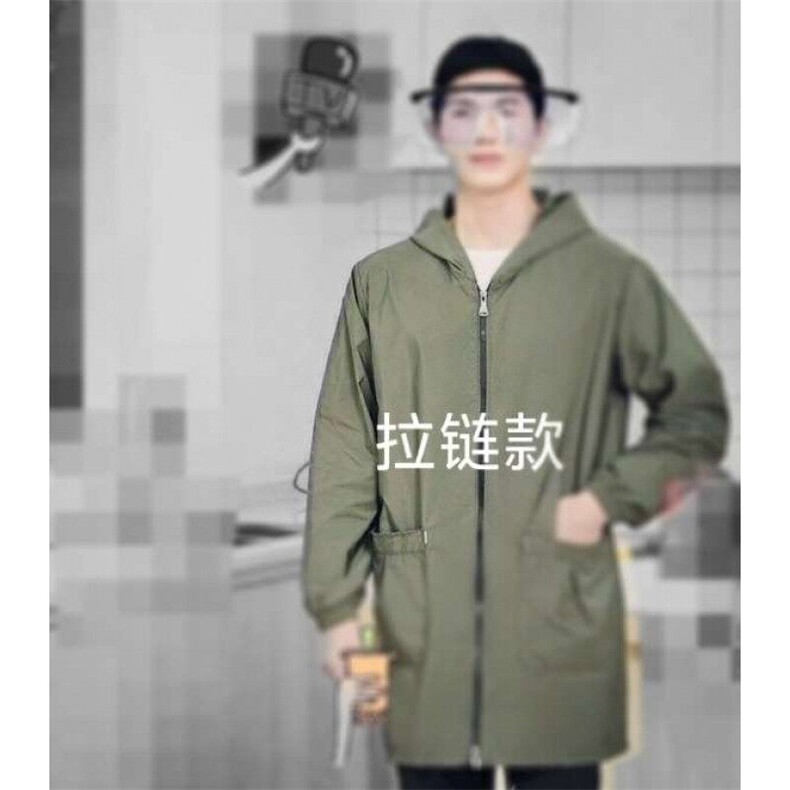 拉链风衣连帽外套中长款风衣男女不限图片