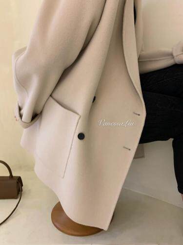 冬装新款双面羊绒大衣，女装，Vanessa Liu