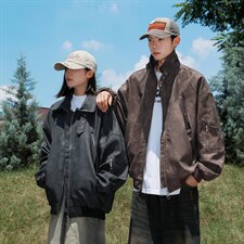 2026港风面料基布聚酯纤维PU皮衣大码M-5XL男JK77867P90控148，男装皮衣，星座227-7