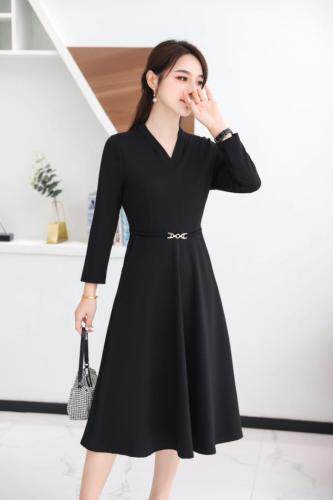 秋季淑女风连衣裙，女装连衣裙，千禧宏运