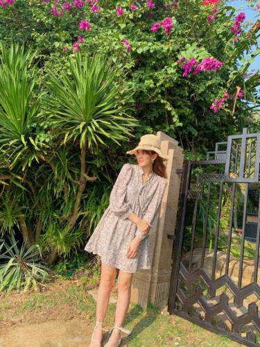 俏皮碎花连衣裙，女装连衣裙，郭郭家