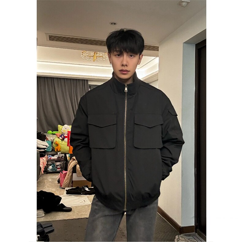 美式bomber工装飞行员夹克外套男款春秋高级感cleanfit三防骑兵服,男装夹克,星座213