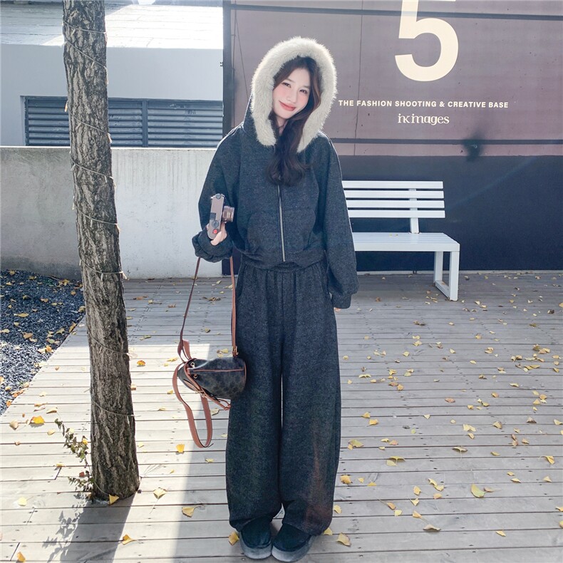 好数据大货毛绒内胆加厚过冬套装196-8196-P245控368,女装套装/套裙,2C196
