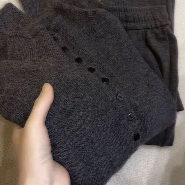 毛衣女极简风高领针织开衫女秋冬宽松大码毛衣外套短款上衣，女装针织衫/毛衣，暖姿羊绒