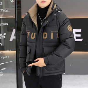 冬季新款加厚棉衣男休闲连帽棉衣潮流棉服外套-M837-P115图片