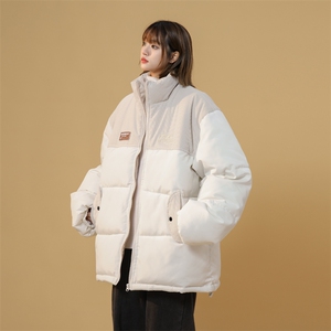 灯芯绒拼接刺绣棉服男女棉衣立领棉袄外套面包服 3357-P80 控108图片