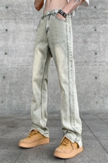 美式高街潮流水洗直筒休闲牛仔裤A161-S2315-P57，男装牛仔裤，电商A161