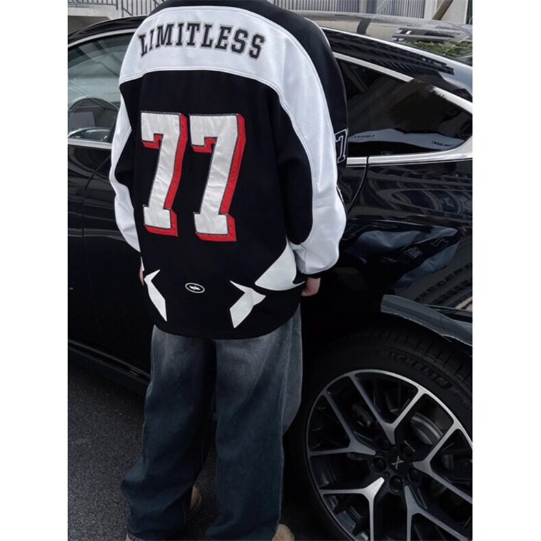 美式机车服卫衣潮牌痞帅炸街冰球服套头外套WY5508特P38,男装工装外套,星座908-1