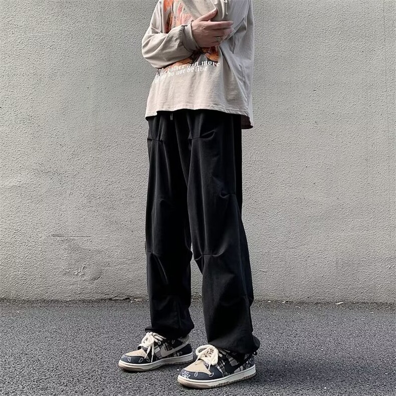 男秋季新款港风褶皱休闲裤K253P30,男装休闲裤,星座1116-2