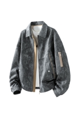 美式重磅飞行夹克秋季高品质外套男SY8821特P78控158大码4-8XL+5，男装夹克，星座610B-1