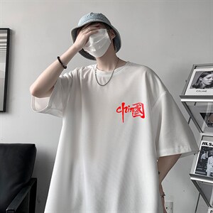 HT73276-P22 华夫格t恤男短袖男大码五分袖 大皂风图片