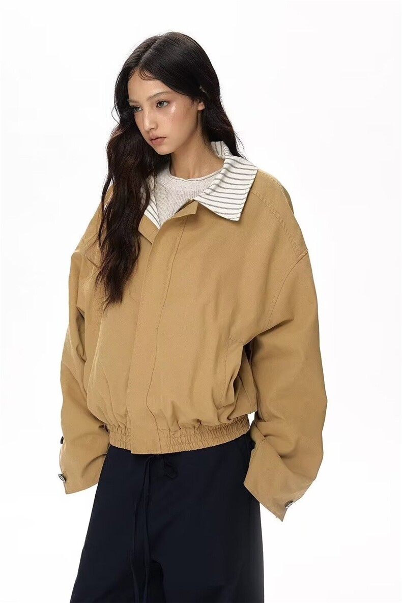 假两件棒球服外套男女生短款春秋新款宽松休闲洋气高级感上衣夹克,男装夹克,星座302B-2