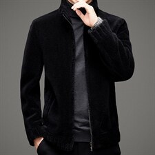 BAMJ-20033钱塘2020-2冬季厚款羊毛颗粒中年男士夹克外套P315，男装夹克，钱塘207-2
