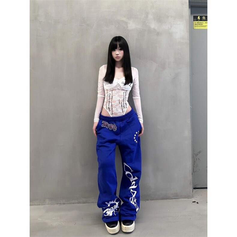 亚幻蝎子印花宽松百搭卫裤休闲裤ZK0457-特批43图片