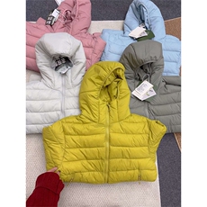 高品冬季连帽排骨棉服多巴胺色系轻薄防泼水棉衣男女A1227-P128，男装棉衣，星座1505