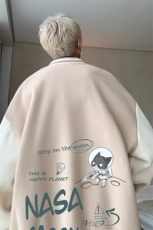 摇粒绒棒球服男大码开衫卫衣男夹克BF86187-P65，男装夹克，电商A040