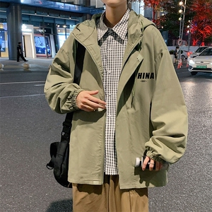 JK41248-P85 加棉款-P115 纯棉连帽夹克男士大码工装夹克男外套男图片