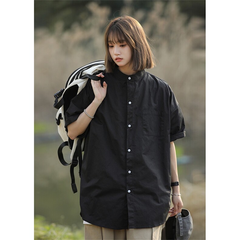 纯棉团队工作服衬衫定制团建服短袖班服diy来图定做衣服印字Logo，女装衬衫，星座710