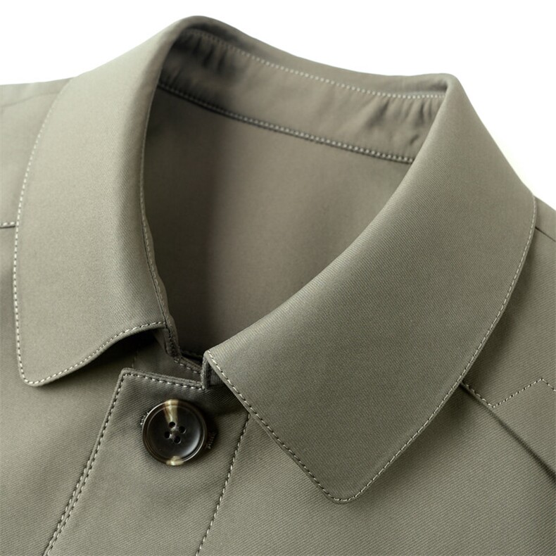 GDN-F1322春秋新款男士风衣翻领商务领导服男装纯色外套,男装风衣,电商B360