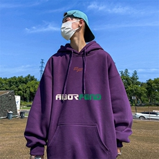 抖音得物供货可提供视频秋冬重磅美式宽松连帽卫衣DL2326，男装卫衣，电商A486