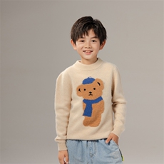 新款儿童羊绒衫 保暖圆领可爱小熊图案 秋冬必备舒适柔软,童装儿童羊绒衫,暖钟情羊绒, 新款儿童羊绒衫 保暖圆领可爱小熊图案 秋冬必备舒适柔软,童装儿童羊绒衫,暖钟情羊绒,