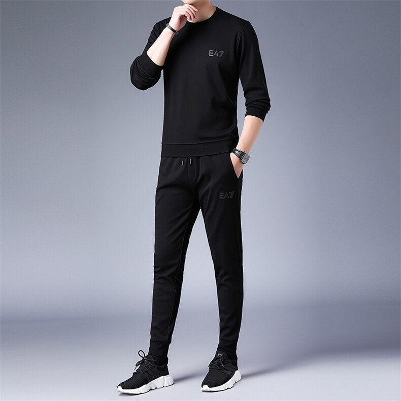 SA8679-2钱塘2020-2中青年男士冬季厚款圆领卫衣休闲套装P137,男装休闲套装,钱塘207-2