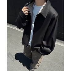 JK008-P85控138秋季老钱风千鸟格拼接外套男短款宽松夹克，男装夹克，电商A058-1（原电商C417）