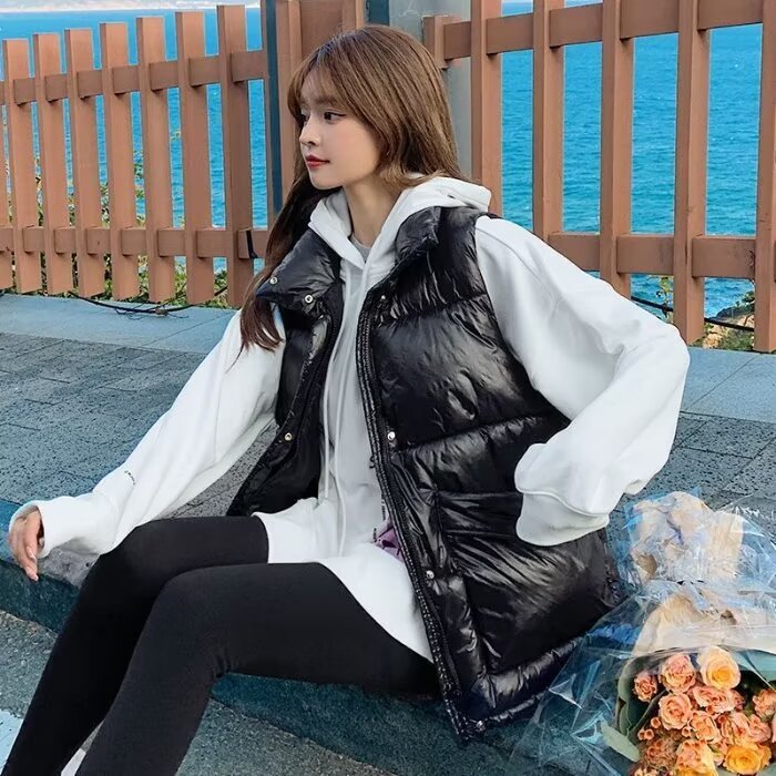棉服马甲女秋冬季2025新款大版宽松时尚外穿马夹背心坎肩外套,男装背心/马甲,星座1210-1