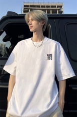 240g美式重磅短袖T恤FSDX268M-5XL特批25无差价控48，男装T恤，电商B219B
