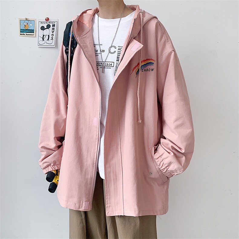 JK41064-P85纯棉连帽夹克男士大码工装夹克男外套男,男装夹克,电商A040