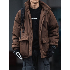 时尚原宿日系简约慵懒牛津防水加厚2200C棉服文艺ins气质潮流新款图片