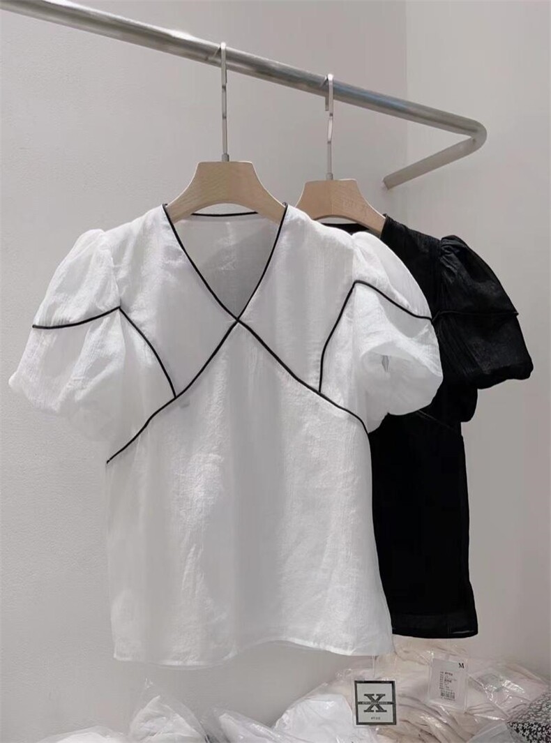 夏季泡泡袖上衣，其它，昕叶良品