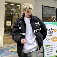 ！2025冬季新款男士字母印花棉衣机车服8822批108，男装棉衣，星座307A