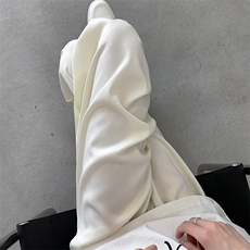 8XL-M特大码冰丝裤醋酸阔腿裤男缎面高腰垂感防晒凉凉裤K979P45，男装防晒衣，电商D206-1