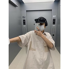 日系五分袖春夏季新款衬衫潮流慵懒男方领宽松型衬衫T774P33，男装衬衫，星座1116-2